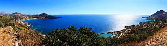 Coastlilne of Crete, Greece.